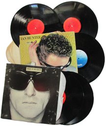 Lot Of 2! Vintage VINYL Record Albums, IAN HUNTER Collection Includes Extra Discs