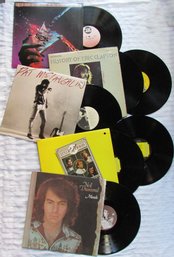 Lot Of 5! Vintage VINYL Record Albums, Includes NEIL DIAMOND, ERIC CLAPTON, SOS BAND