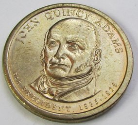 Commemorative, Authentic 2008P JOHN QUINCY ADAMS DOLLAR $1.00 Lettered Edge, United States