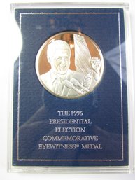 Authentic Franklin Mint, 1976 CARTER Presidential Commemorative Medal, Proof Sterling .925 Silver, Dollar Size