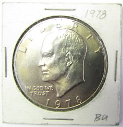 Authentic 1978P EISENHOWER DOLLAR $1.00, Philadelphia Mint, Copper Nickel Clad, Discontinued United States