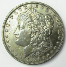 Authentic 1886P MORGAN SILVER Dollar $1.00, Philadelphia Mint, 90 Percent SILVER, Discontinued United States