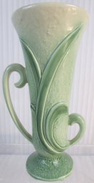 Vintage Early BRUSH MCCOY Art Pottery, PRINCESS Pattern Vase, Matte Glaze, LARGE, Appx 12,' Made In USA