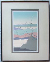 Limited Edition, Signed ALEX MILES, Entitled 'ILLUSION VIEW II,' Approx 30' X 24' Size, Nicely Framed