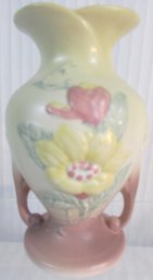 Vintage HULL Art Pottery, FLOWER Vase, PASTEL Matte Glaze Finish,  Appx 8.75,' Made In USA