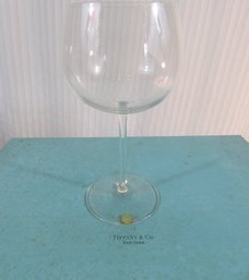 NIB! Set Of 8! Vintage VAL ST LAMBERT Brand, Universal WINE Glasses, Fine Crystal Glass, Approx 7.25' Tall