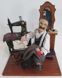 Vintage Hand Made AMANDA WATTS Design, The TAILOR Diorama, ISRAEL, Approx 15' Tall