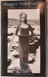 Vintage MTV Poster, 'WOMEN MAKE MOVIES,' Circa 1992, Approx 34.5' X 20.5,' Simply Framed