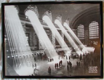 Contemporary GRAND CENTRAL STATION Poster, Scene Circa 1934, Approx 33' X 25,' Simply Framed