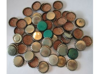 LOT Of 60 Pieces! Vintage Soda BOTTLE CAPS, Cork Lined