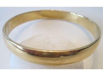 Vintage Signed MONET Brand BANGLE BRACELET, Gold Tone Base Metal Finish