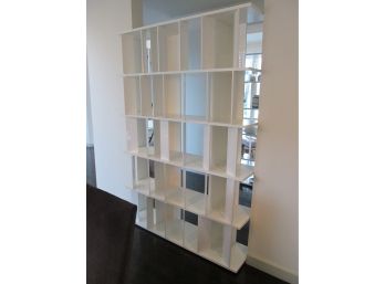 Contemporary ROCHE BOBOIS Brand, 'FLAP' Bookcase Etagere, White Color #1