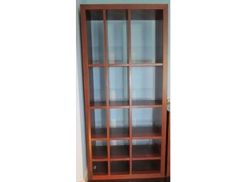 Contemporary CRATE & BARREL Brand, Bookcase Etagere, Brown Finish, Arts & Crafts Style,  #1