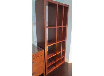 Contemporary CRATE & BARREL Brand, Bookcase Etagere, Brown Finish, Arts & Crafts Style,  #2