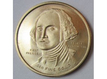 Authentic 1976 GEORGE WASHINGTON Commemorative, GOLD Content,  United States