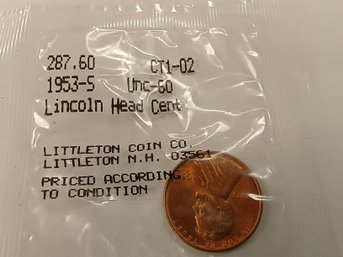 1953s Lincoln Head Cent