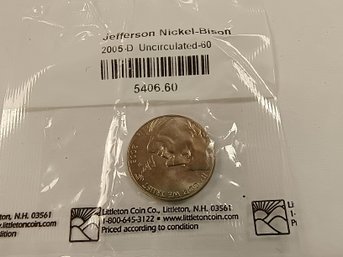 2005 Jefferson Nickel Bison