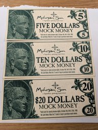 Vintage Mohegan Sun 1996 Mock Money