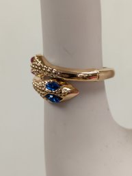 Fun Double-headed Snake Ring Size 8