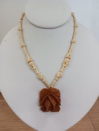 Bead Flower Necklace