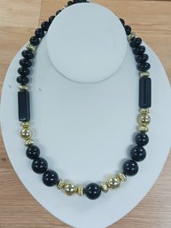 Golden And Black Necklace