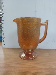 Vintage Carnival Glass Pitcher