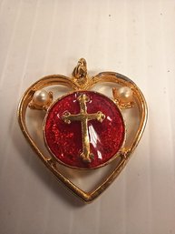 Cross Heart Pendant