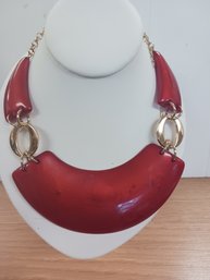Red And Golden Inc Necklace