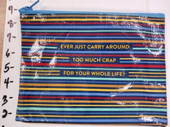 Too Much Crap Pouch,  Blue Q