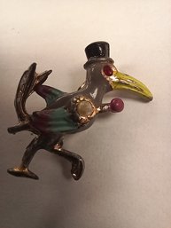 Dancing Bird Pin