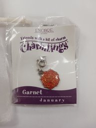 Charming Garnet Charm
