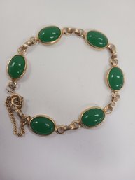 Golden And Green Bracelet