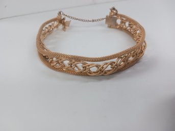 Golden Mesh Bracelet