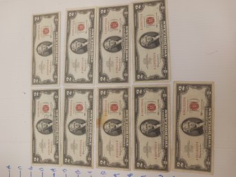 1963 $2.00 Red Seal Lot A2