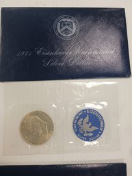 1971 Eisenhower Uncirculated Silver Dollar P4