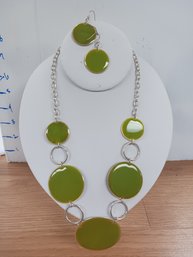 Reversible Necklace And Earrings