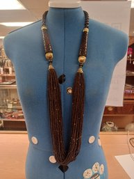 Chicos Brown Statement Necklace