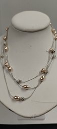 Vintage Monet Faux Pearl Necklace