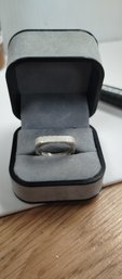 Fun .925 Square Sterling Silver Ring Size 8