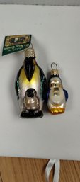 Vintage Old World Christmas Penguin Ornaments (?)