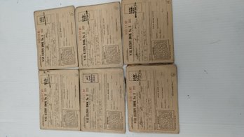 Lot Of 6 War Rations Book #3 From The 1940s