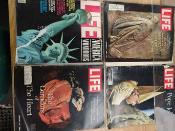 Set Of 4 Vintage Life Magazines Lot 1