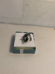 Sterling Silver And Mother Of Pearl Ring Size 8