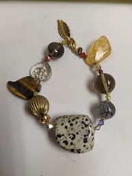 Citrine, Jasper, Tigers Eye And Various Other Stones Bracelet