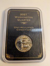 2021 Washington Quarter Uncirculated Gold Accents