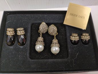 Heidi Days Interchangeable Clip On Earrings New In Box