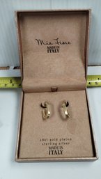 Mia Fiore Made In Italy 18kt Gold Plated Sterling Silver Earrings
