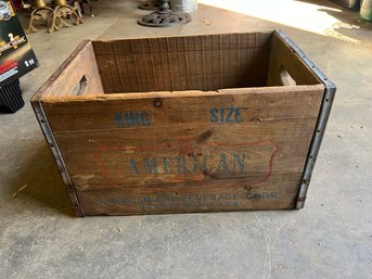 American Dry Beverage Wooden Box