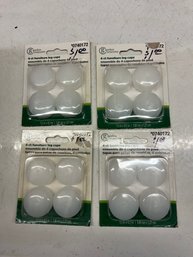 4 Packages Of 4 Count Furniture Leg Caps