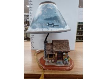 Fun Camping Cabin Lamp